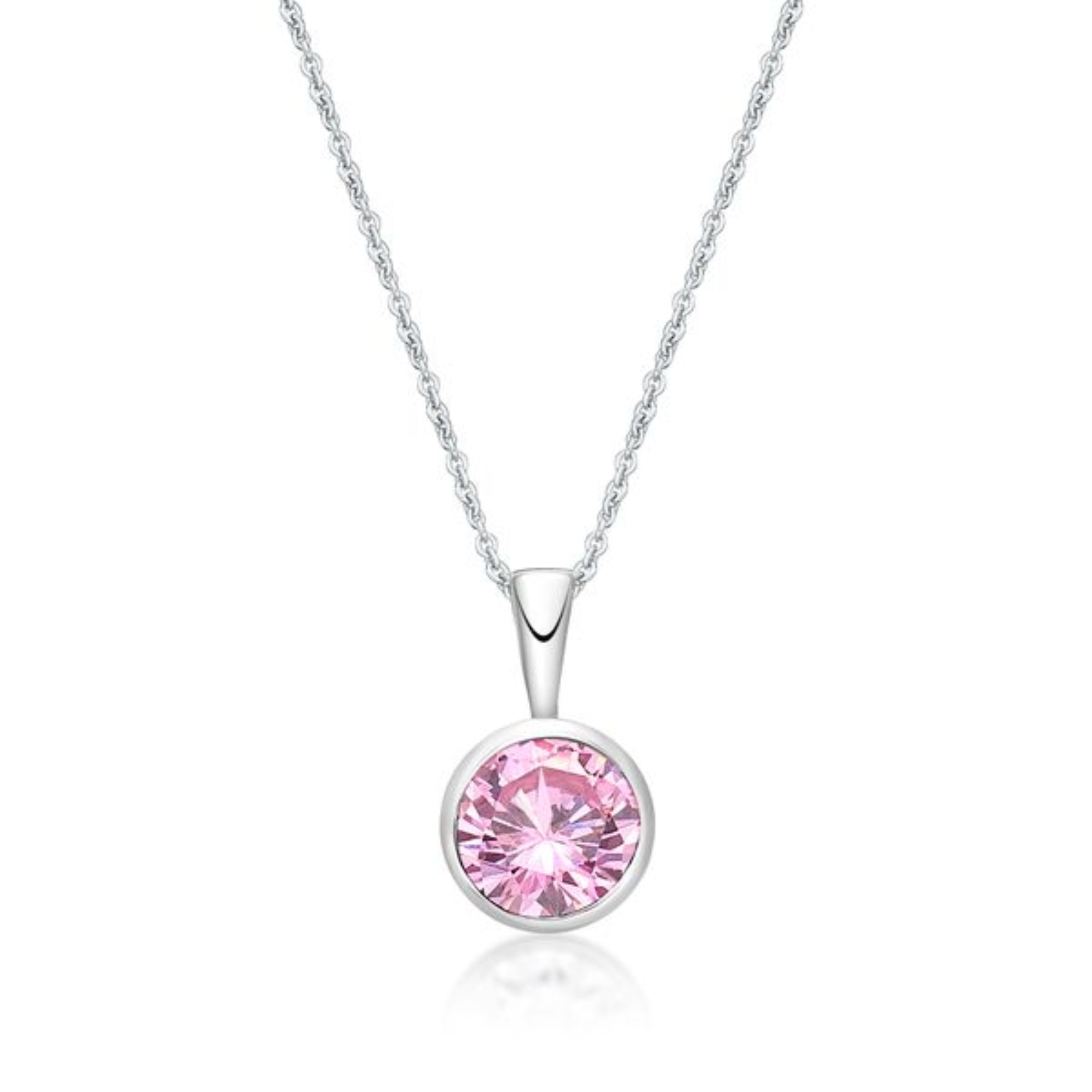 Picture of OCTOBER   , 5mm BEZEL PENDANT with CHAIN